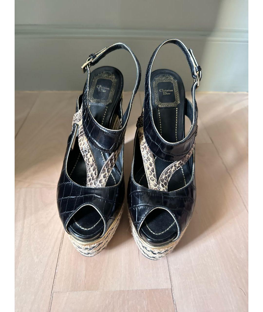 CHRISTIAN DIOR Босоножки из экзотической кожи, фото 2