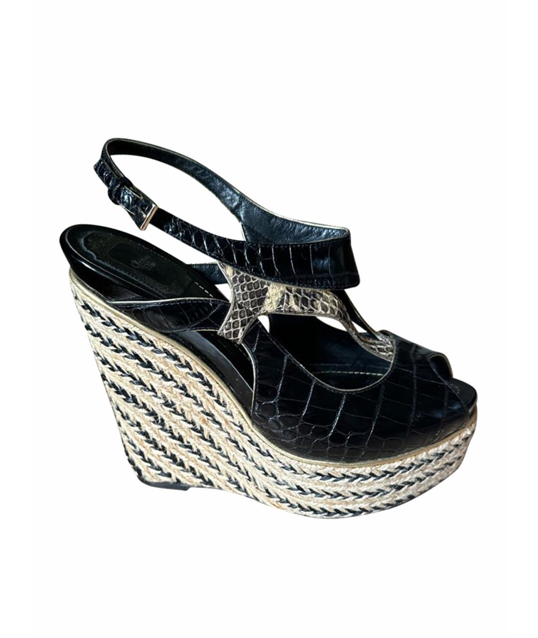 CHRISTIAN DIOR Босоножки из экзотической кожи, фото 1