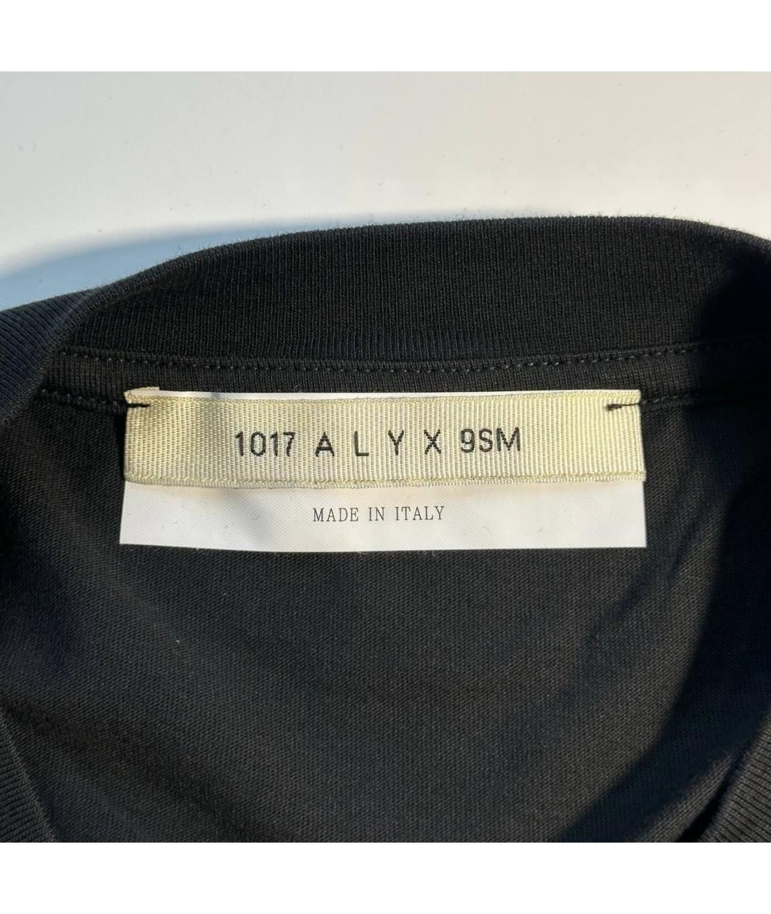 1017 ALYX 9SM Черная хлопковая футболка, фото 5