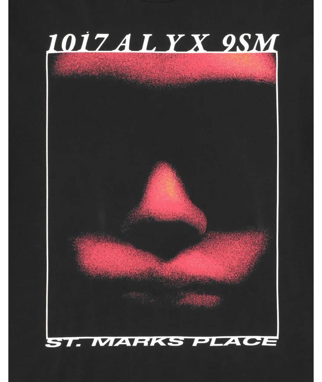 1017 ALYX 9SM Черная хлопковая футболка, фото 4