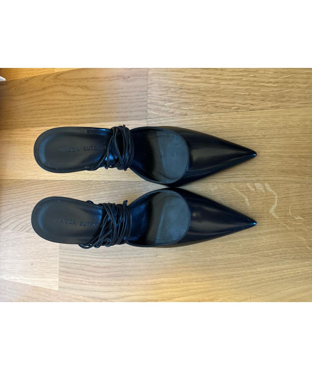 MAGDA BUTRYM Черные кожаные туфли, фото 2