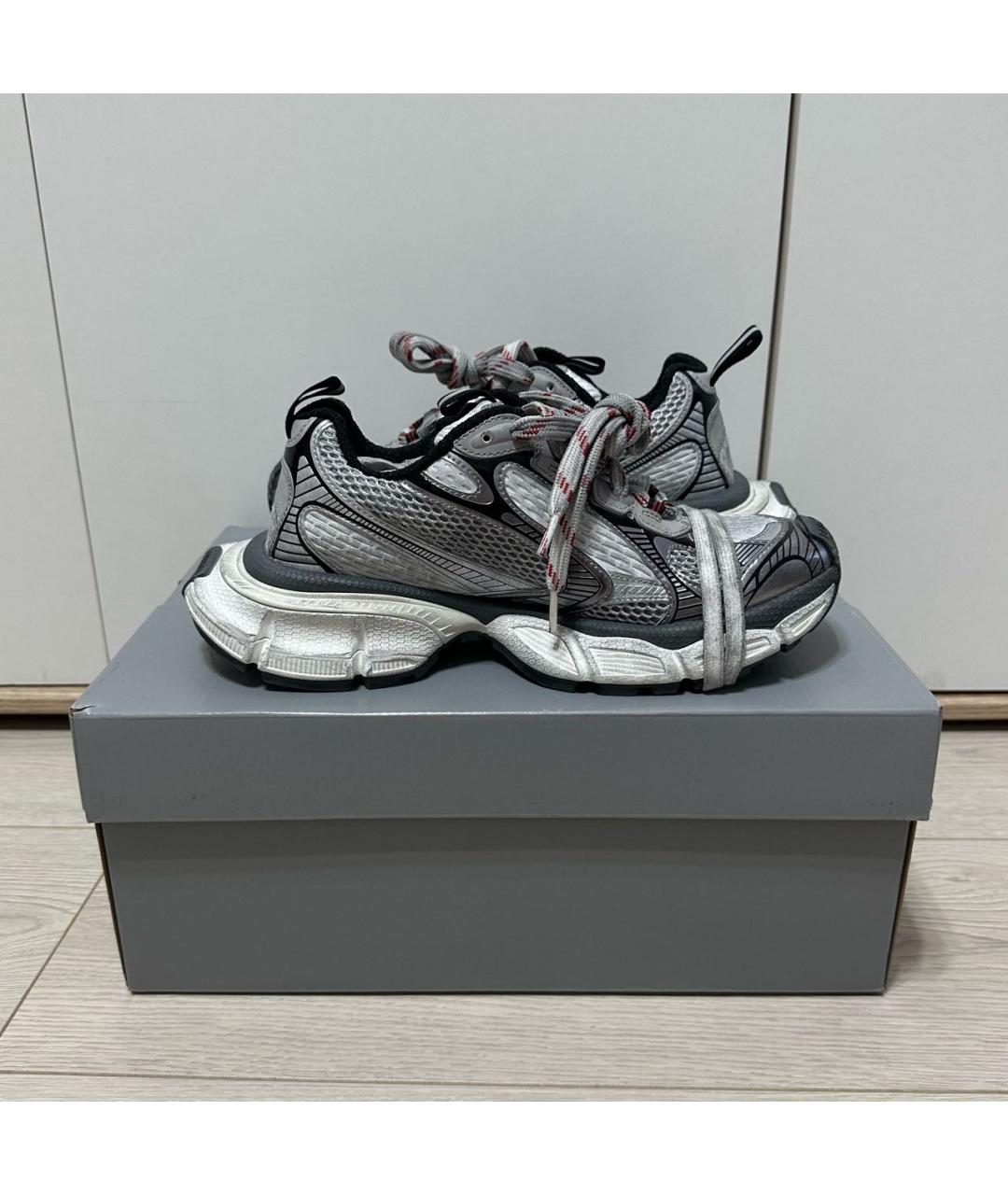 BALENCIAGA Серые кроссовки, фото 5
