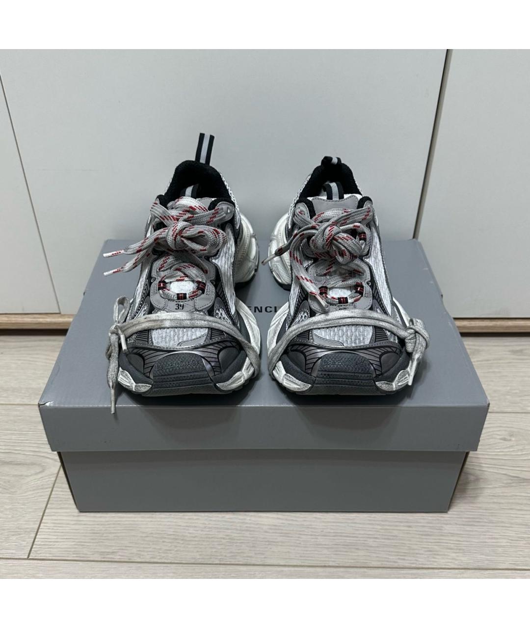 BALENCIAGA Серые кроссовки, фото 2