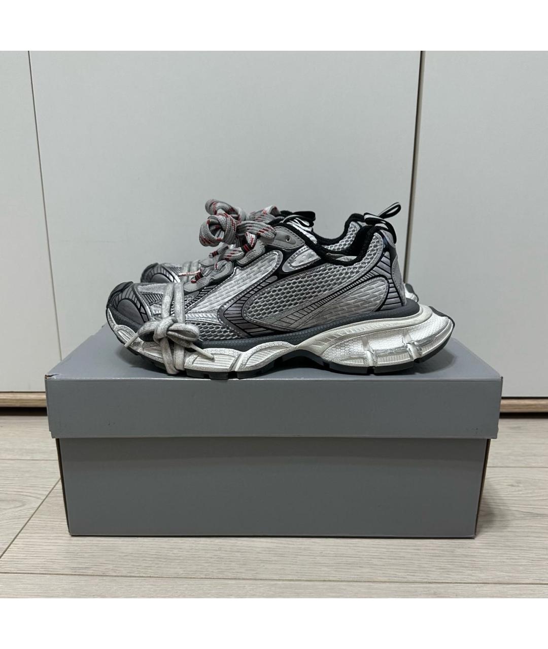 BALENCIAGA Серые кроссовки, фото 3