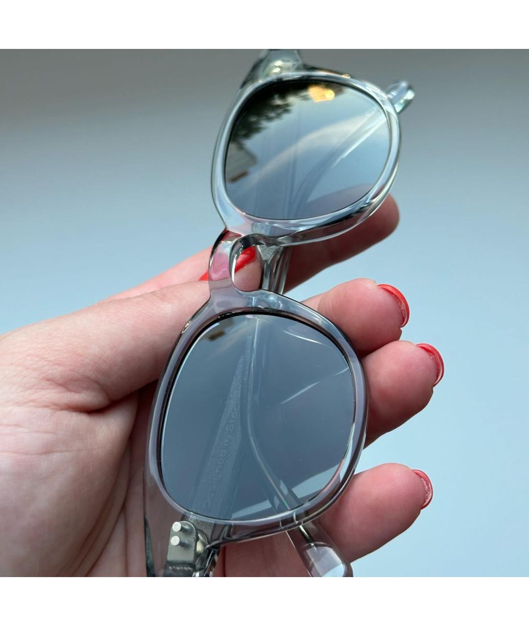 CHIMI Серые пластиковые солнцезащитные очки, фото 5