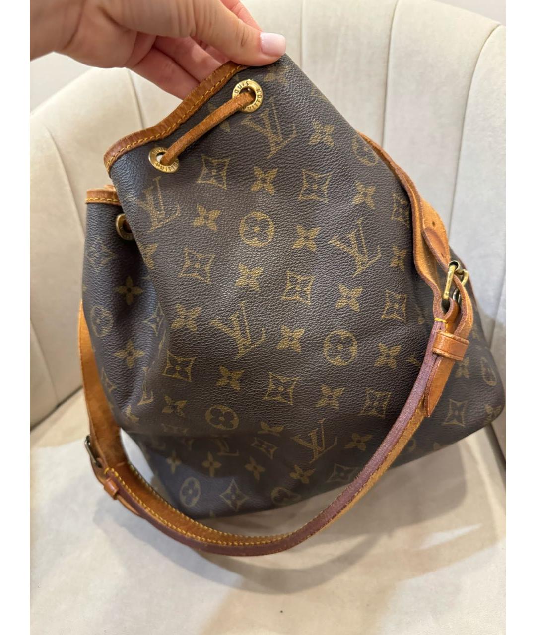 LOUIS VUITTON Коричневая сумка тоут, фото 7