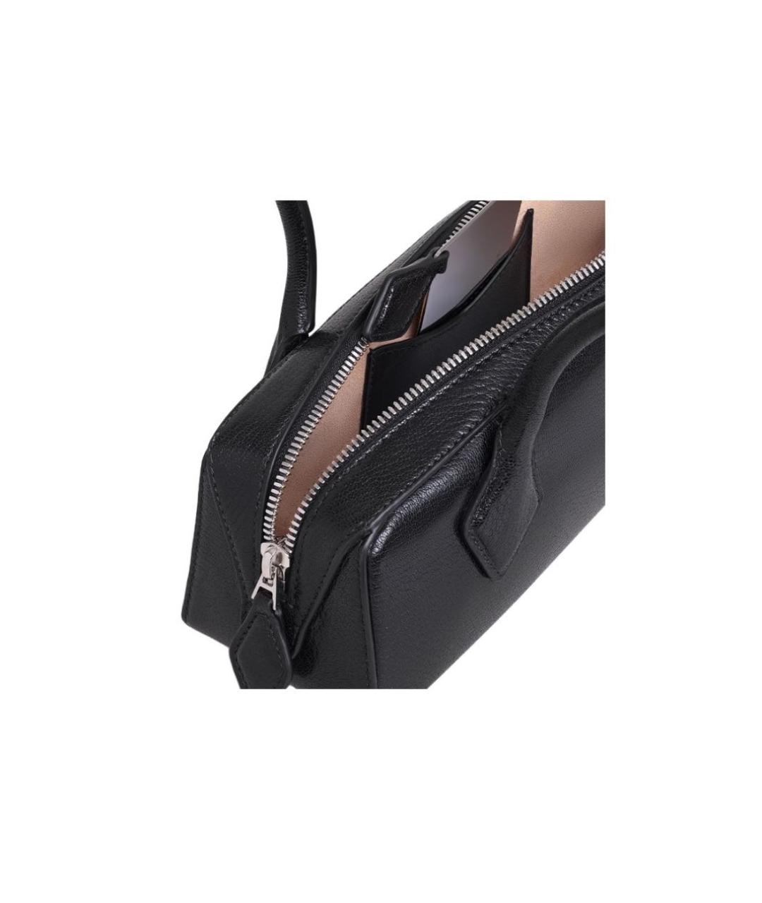 ALAIA Черная кожаная сумка через плечо, фото 4