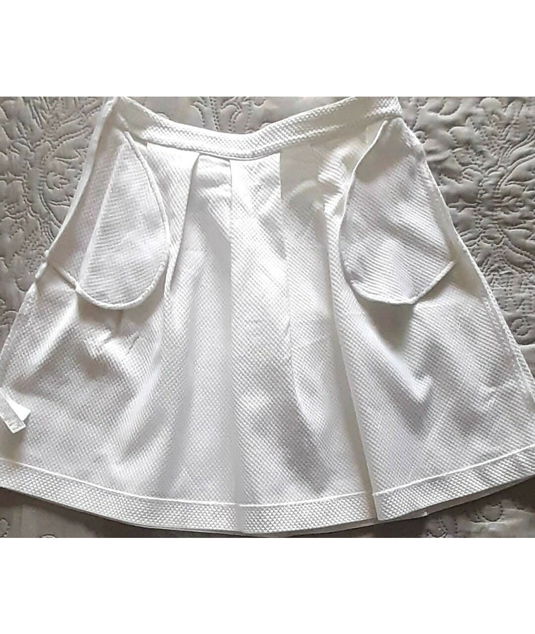 ERMANNO SCERVINO Белая хлопковая юбка мини, фото 2