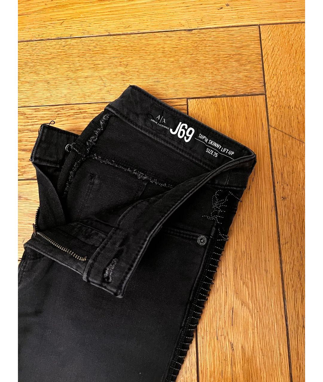 ARMANI EXCHANGE Серые хлопковые джинсы слим, фото 3