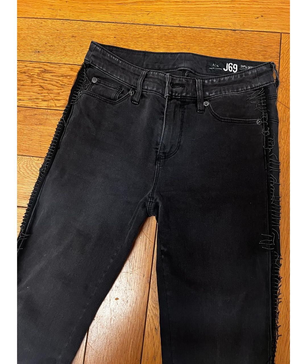 ARMANI EXCHANGE Серые хлопковые джинсы слим, фото 4