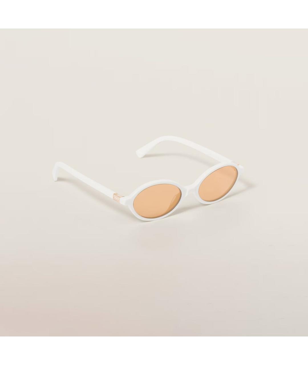 MIU MIU Белые солнцезащитные очки, фото 8