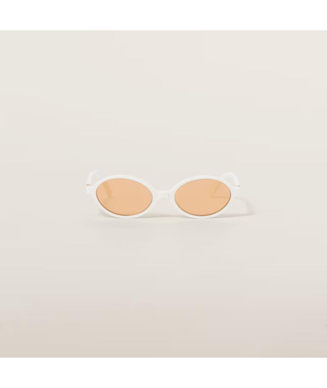 MIU MIU Белые солнцезащитные очки, фото 2