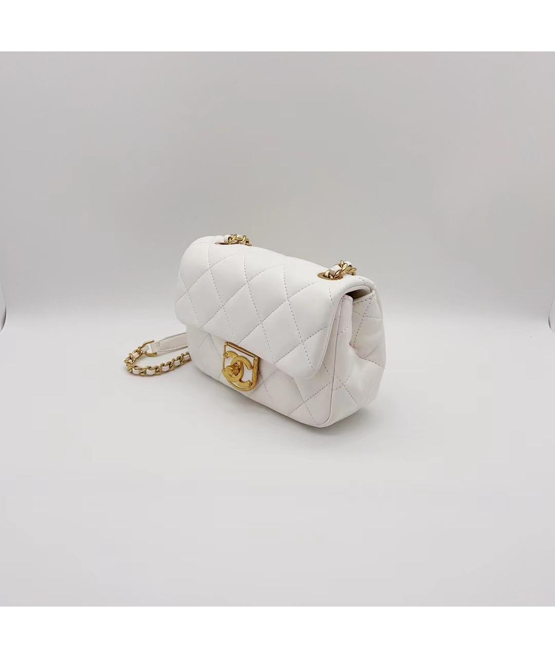 CHANEL PRE-OWNED Белая сумка через плечо, фото 6