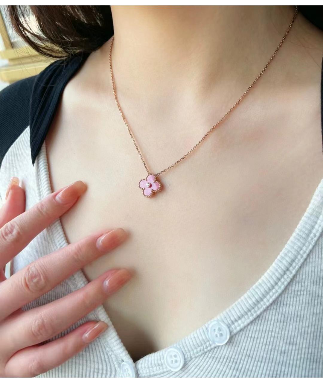 VAN CLEEF & ARPELS Розовое колье из розового золота, фото 4