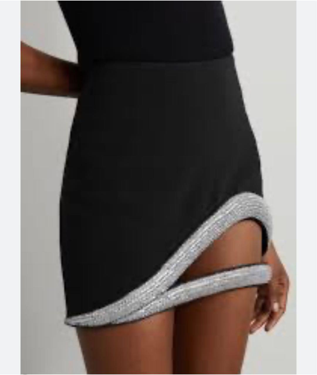 DAVID KOMA Черная юбка мини, фото 2