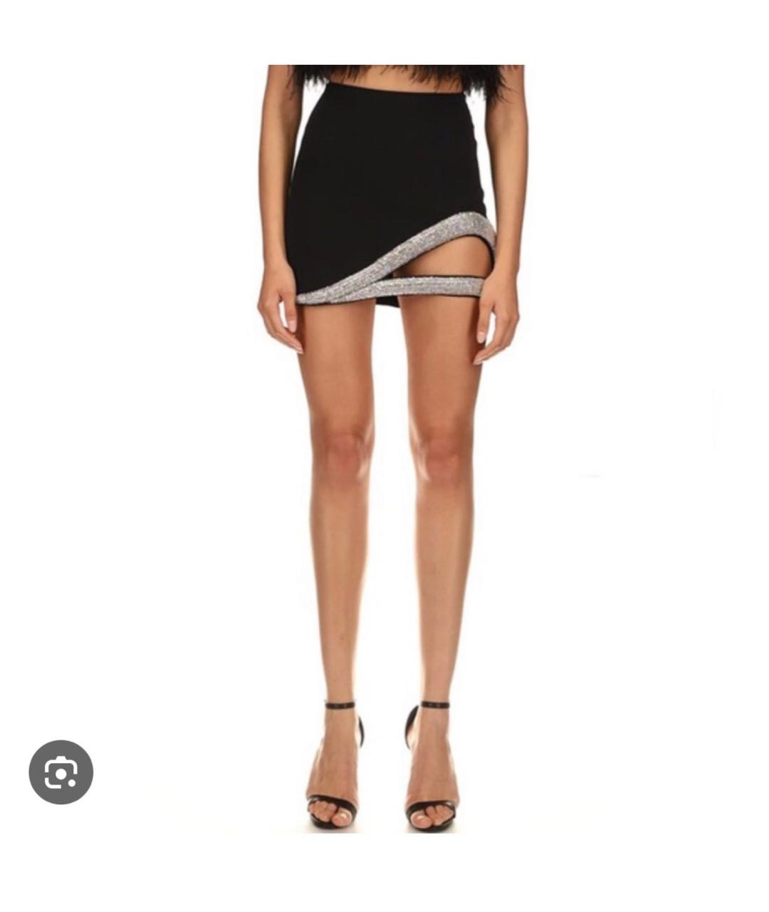 DAVID KOMA Черная юбка мини, фото 7