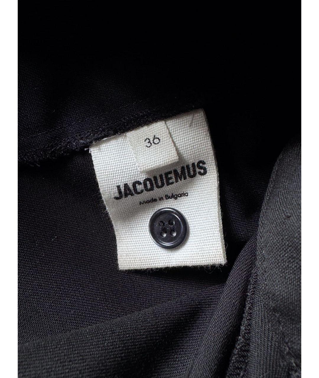 JACQUEMUS Черная шерстяная рубашка, фото 8