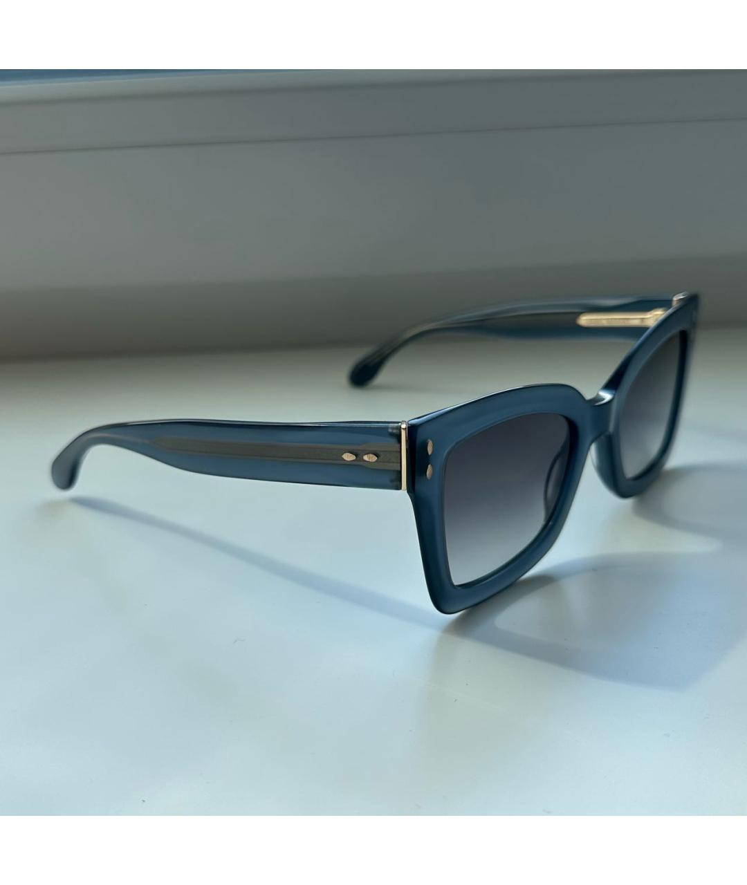 ISABEL MARANT Темно-синие пластиковые солнцезащитные очки, фото 4