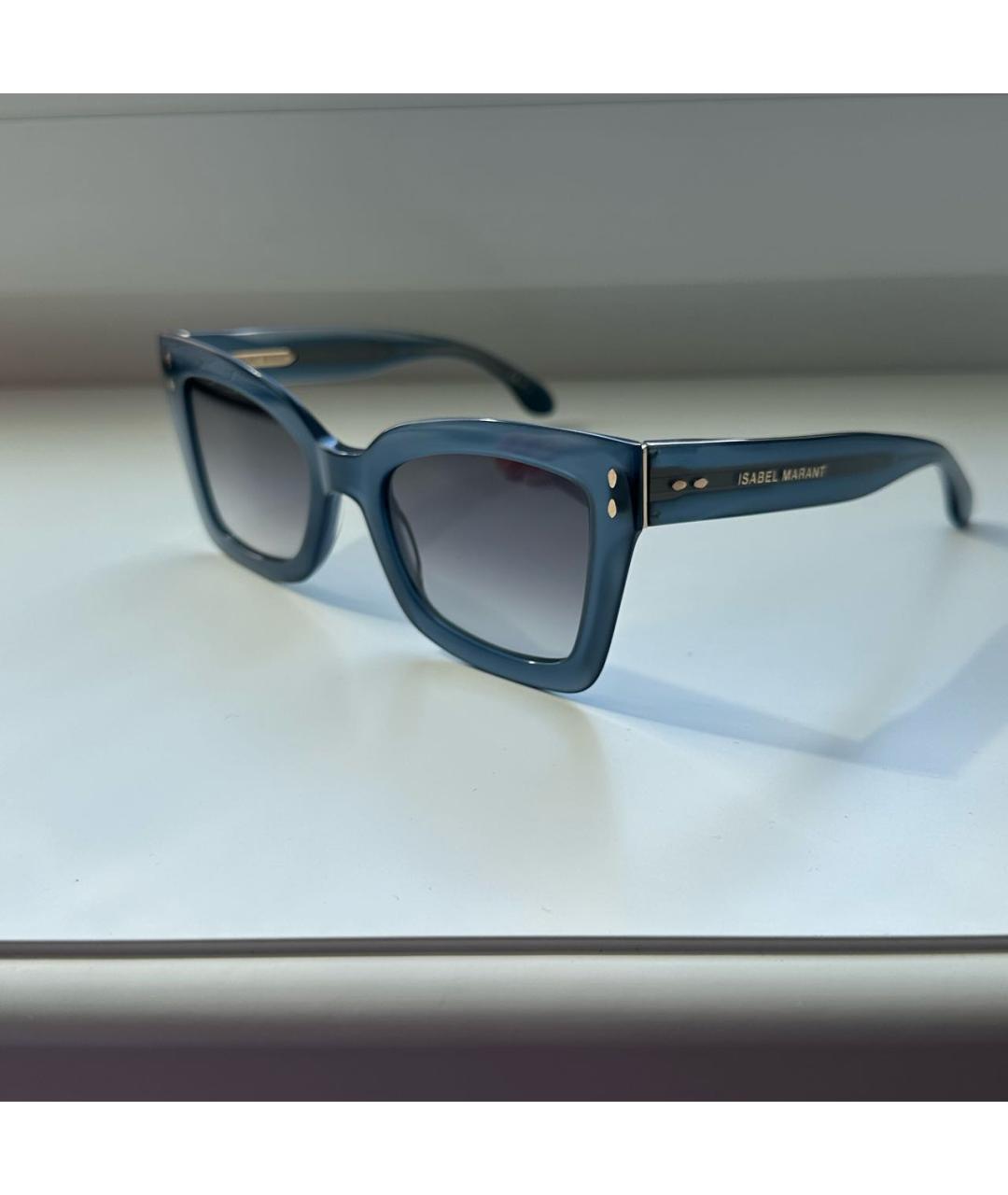 ISABEL MARANT Темно-синие пластиковые солнцезащитные очки, фото 3