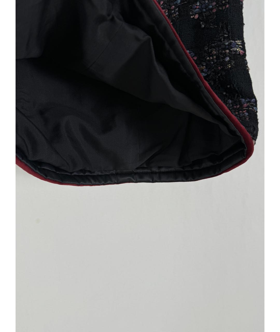 CHANEL Черная твидовая юбка миди, фото 8
