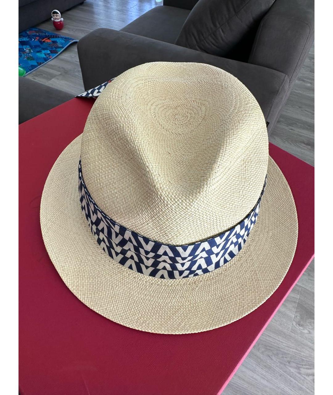 VALENTINO Голубая соломенная шляпа, фото 2