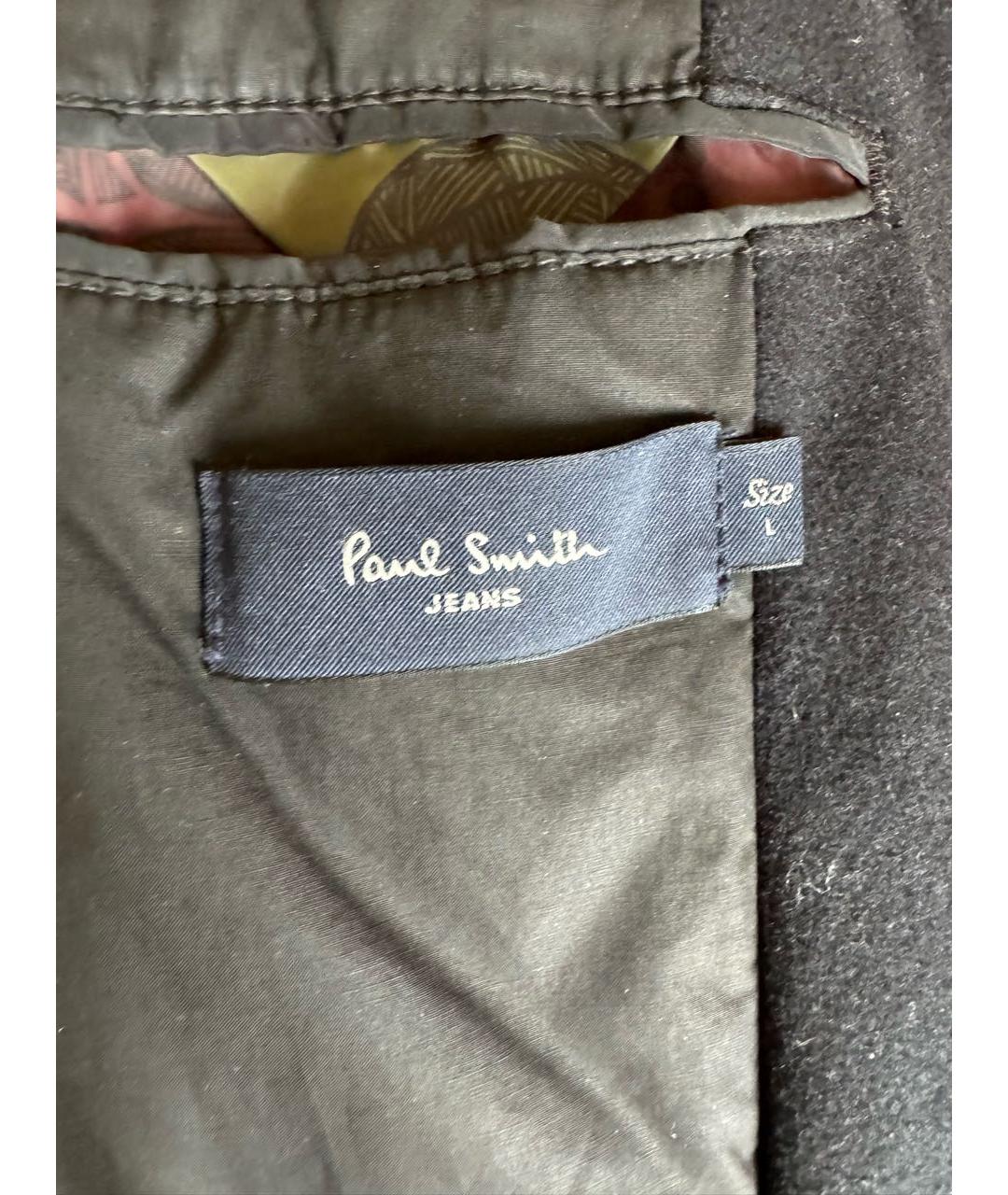 PAUL SMITH Черная полиэстеровая куртка, фото 3