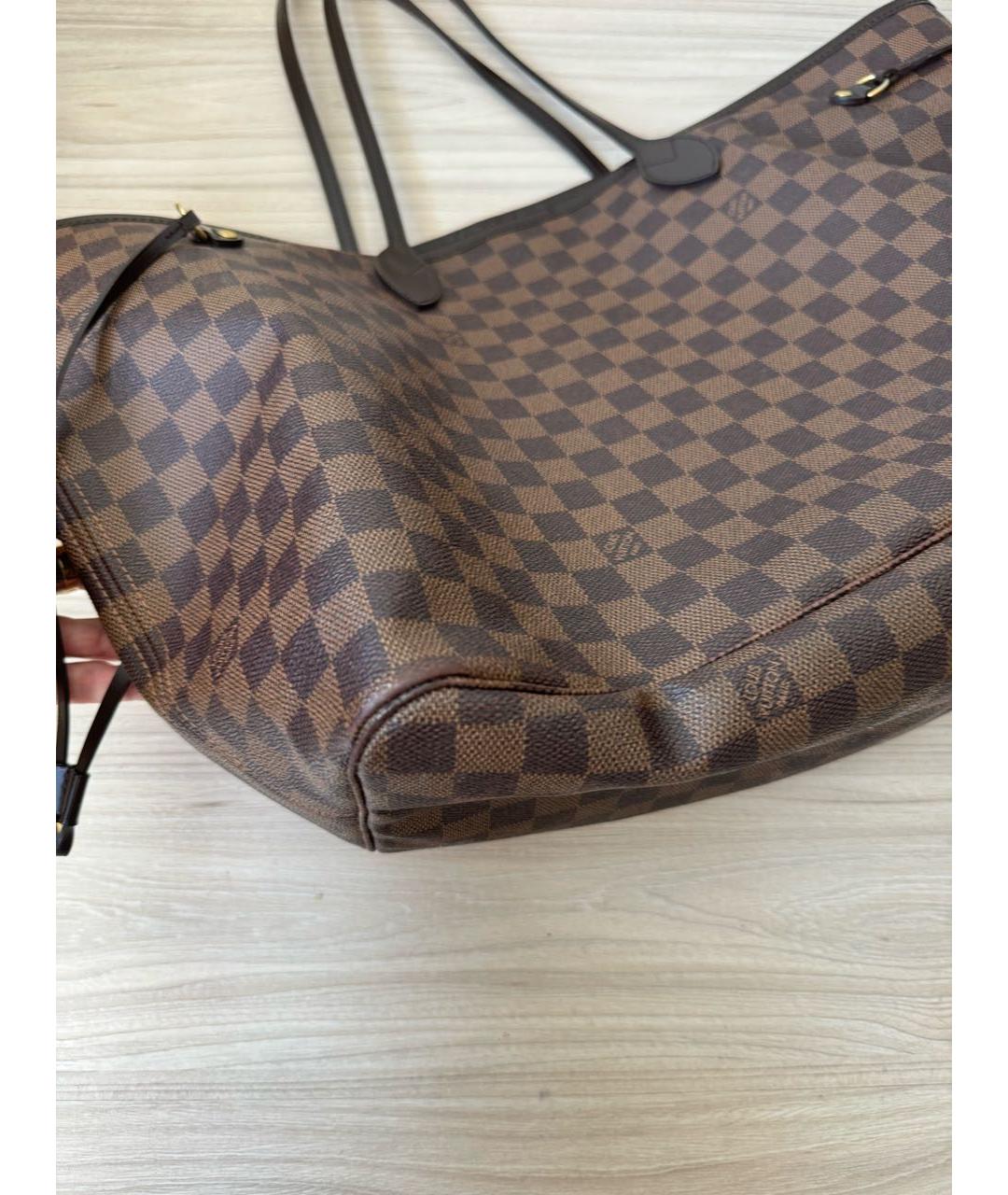 LOUIS VUITTON PRE-OWNED Коричневая сумка тоут, фото 5