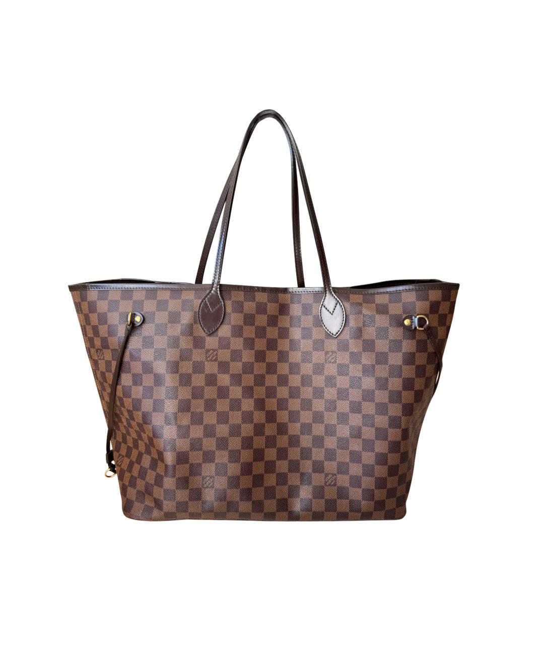 LOUIS VUITTON PRE-OWNED Коричневая сумка тоут, фото 1