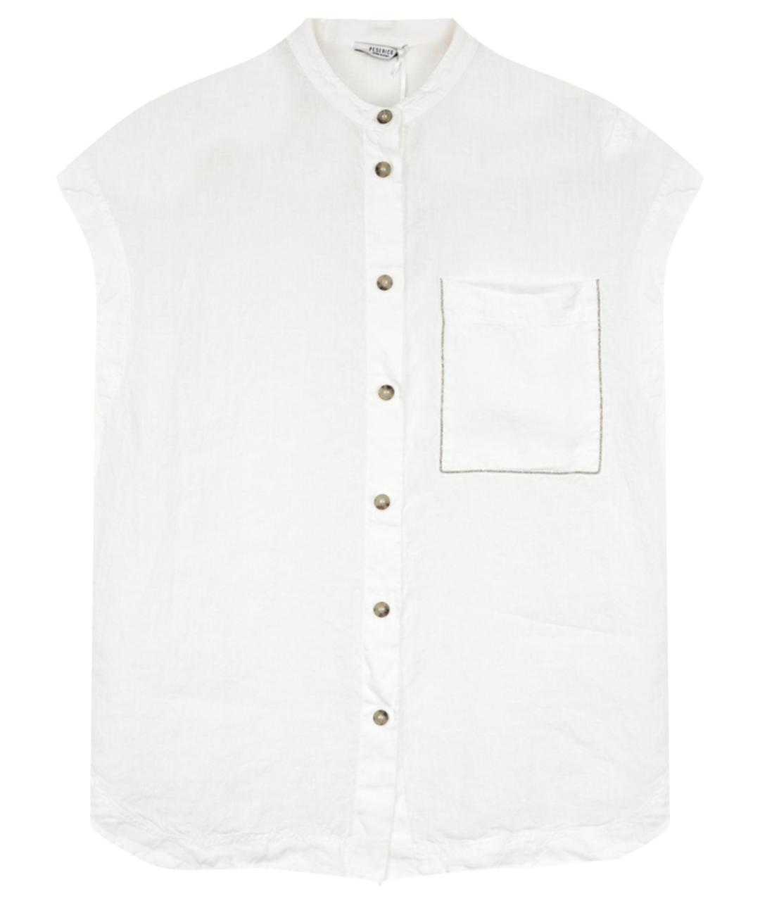 PESERICO Белая льняная блузы, фото 1