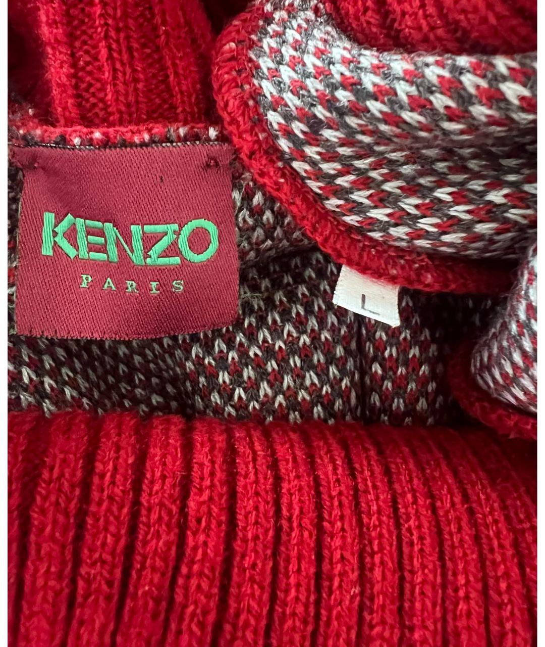 KENZO Красный джемпер / свитер, фото 3