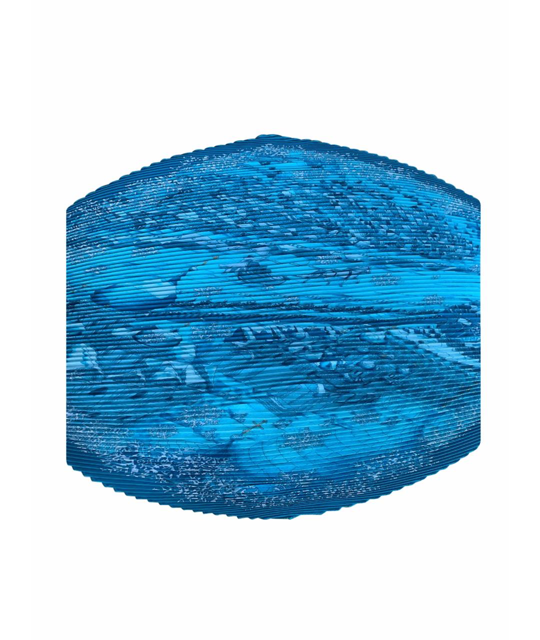 HERMES PRE-OWNED Бирюзовый шелковый платок, фото 1