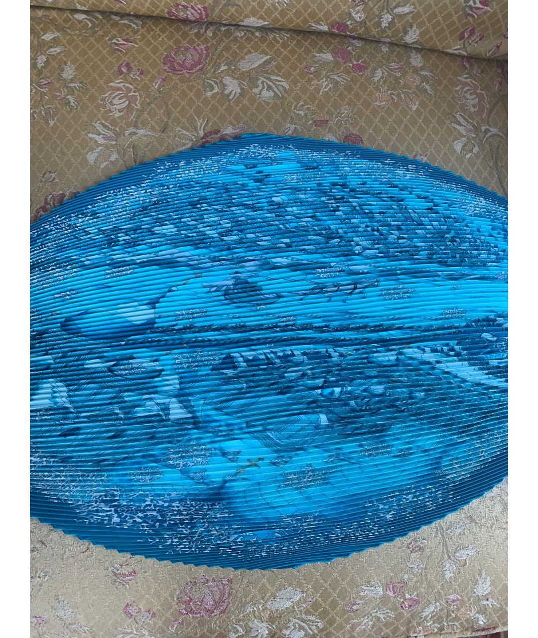 HERMES PRE-OWNED Бирюзовый шелковый платок, фото 8