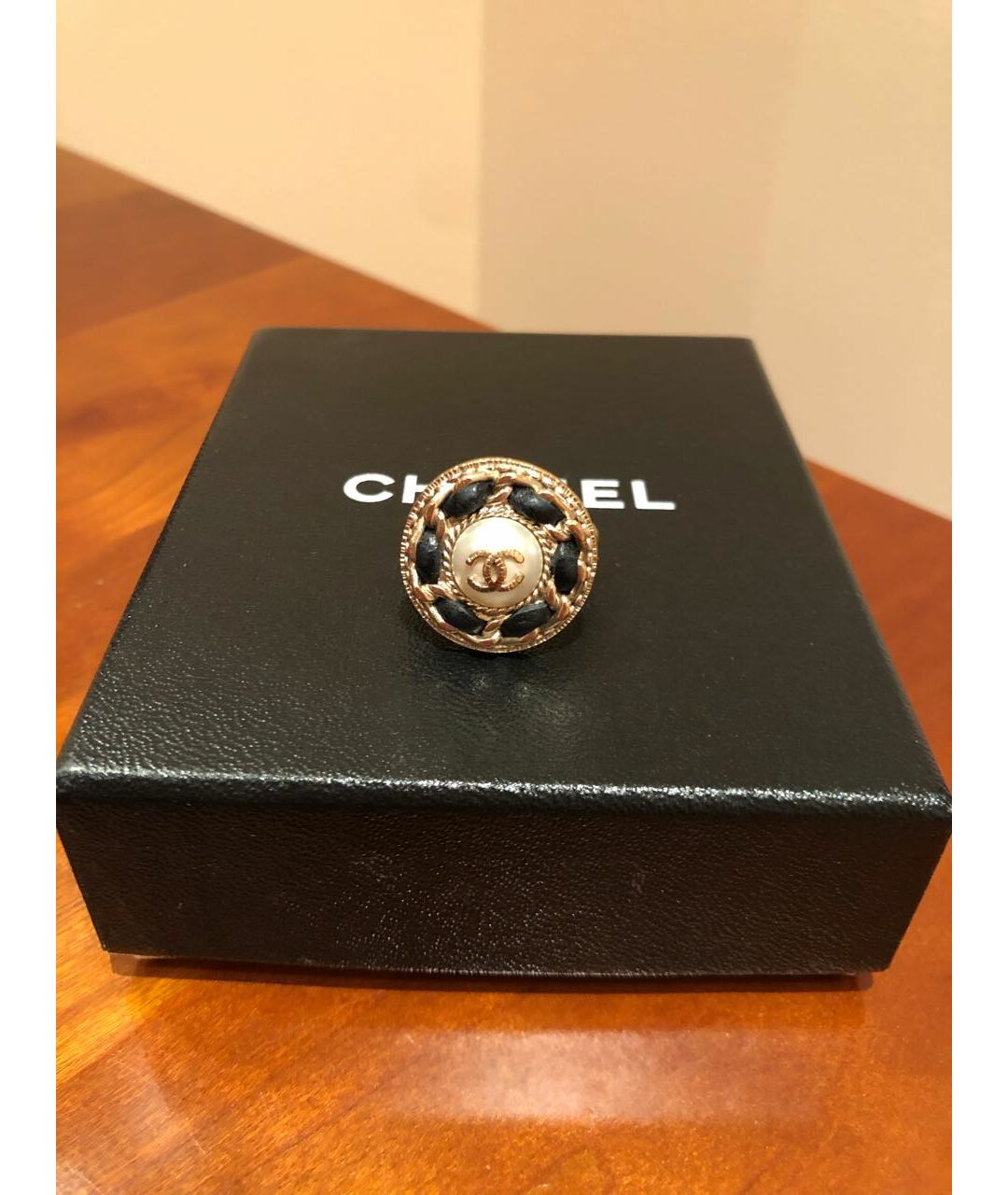 CHANEL PRE-OWNED Золотое металлическое кольцо, фото 4
