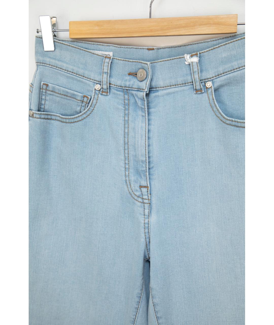 PESERICO Голубые прямые джинсы, фото 4