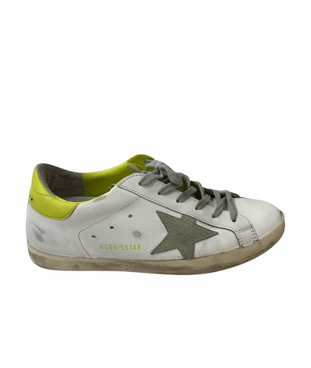 GOLDEN GOOSE DELUXE BRAND Белые кожаные кеды, фото 1