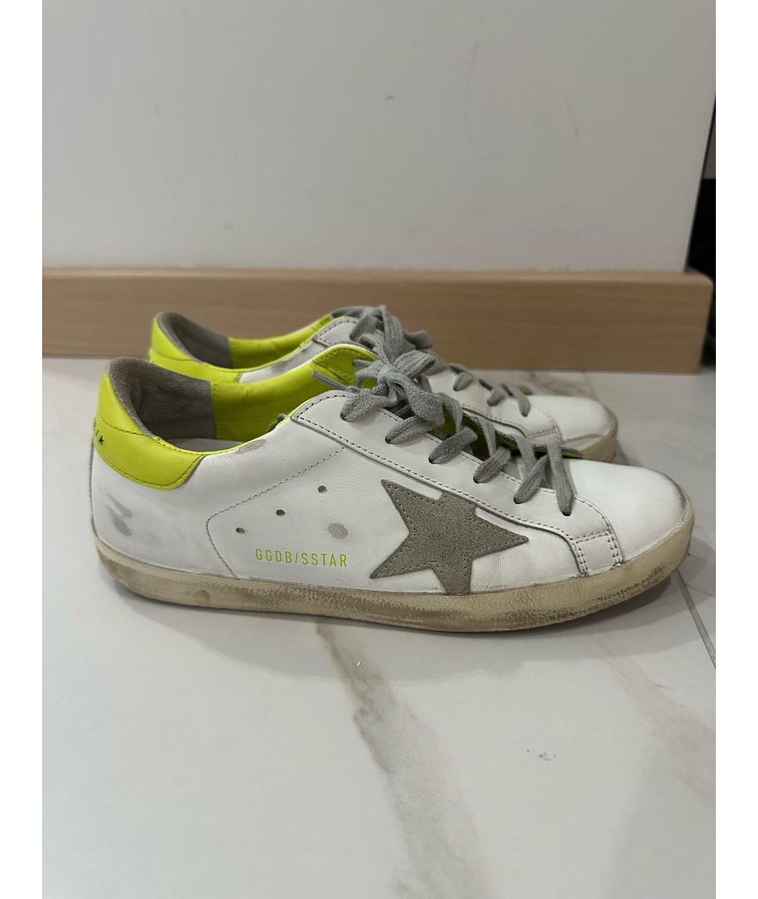 GOLDEN GOOSE DELUXE BRAND Белые кожаные кеды, фото 6