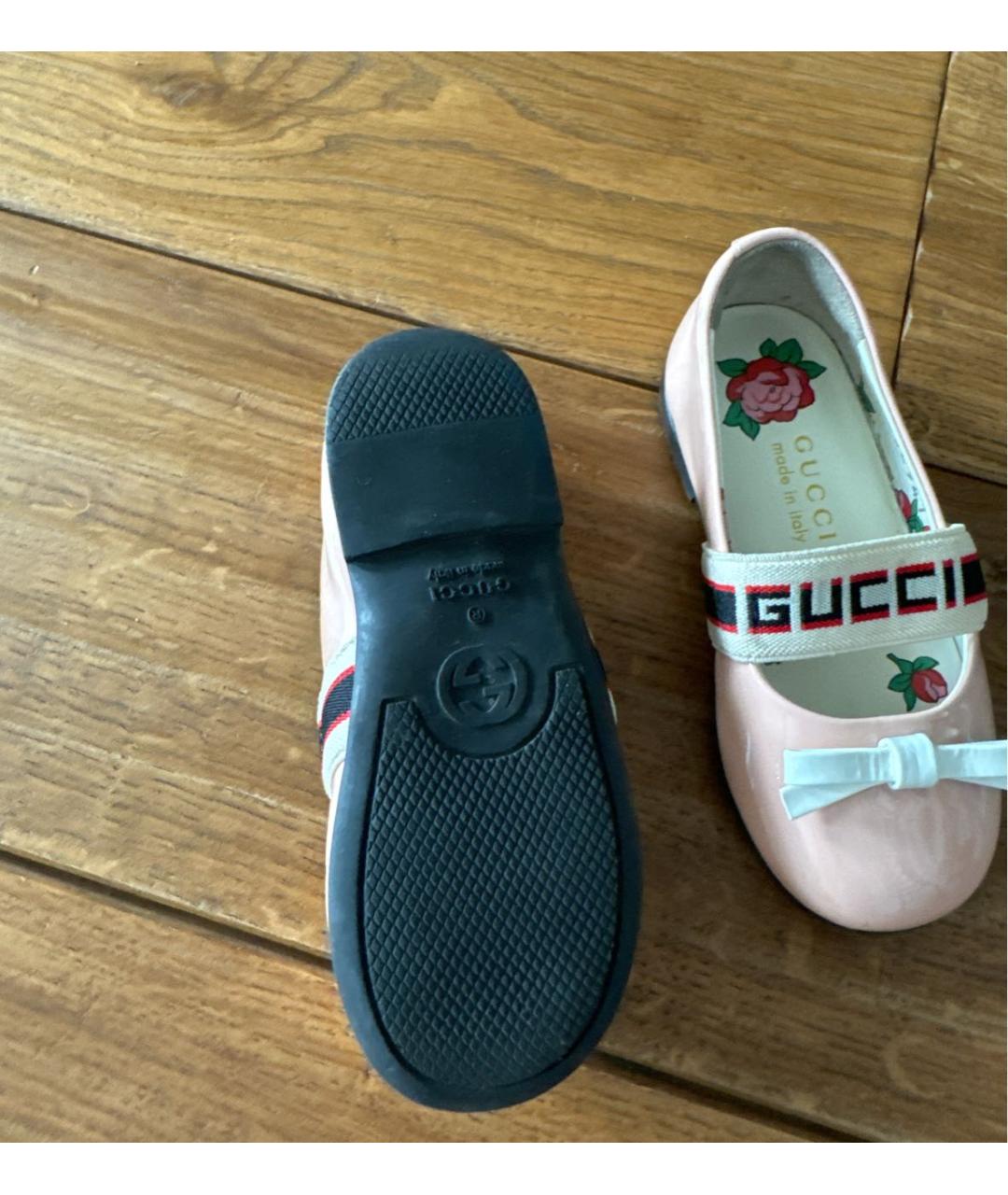 GUCCI Розовые балетки и туфли, фото 3