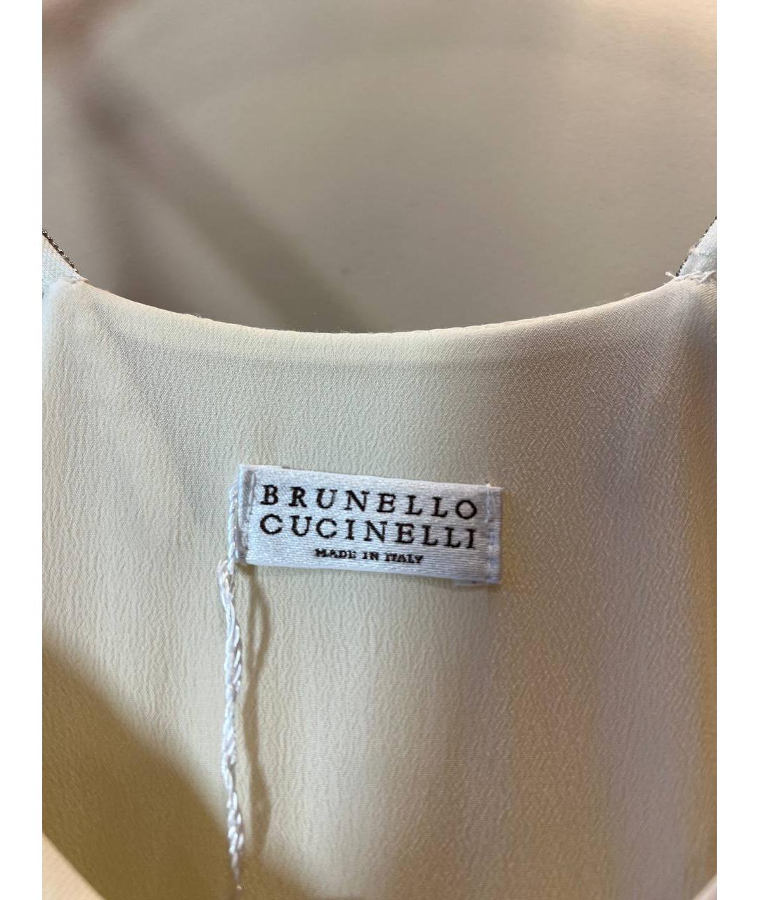 BRUNELLO CUCINELLI Белый льняной комбинезон, фото 4