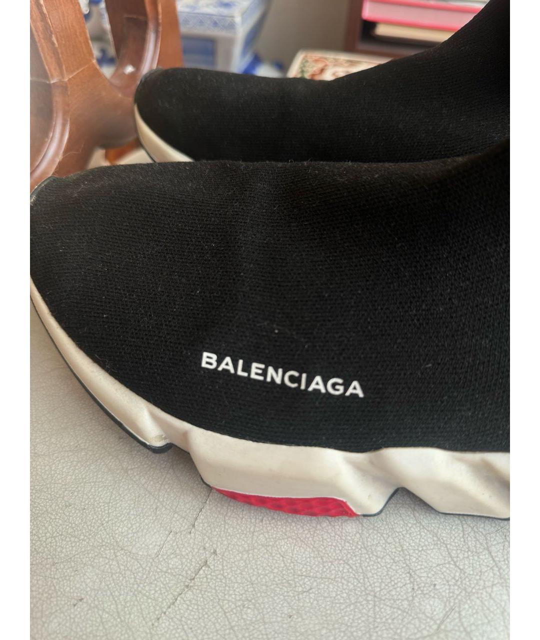 BALENCIAGA Черные высокие кроссовки / кеды, фото 2