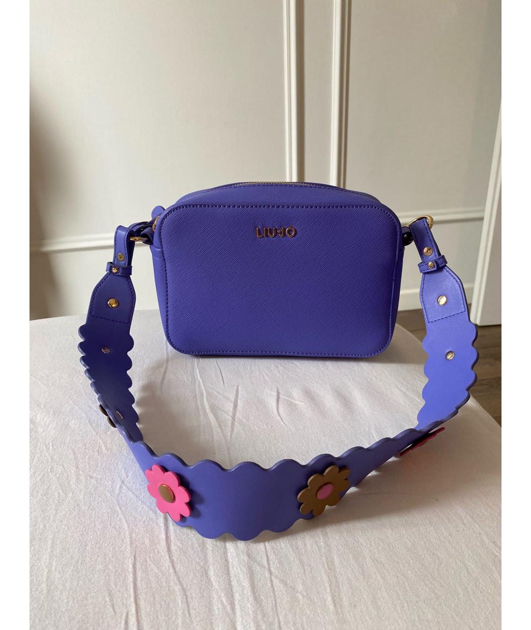 LIU JO Фиолетовая сумка через плечо из искусственной кожи, фото 4