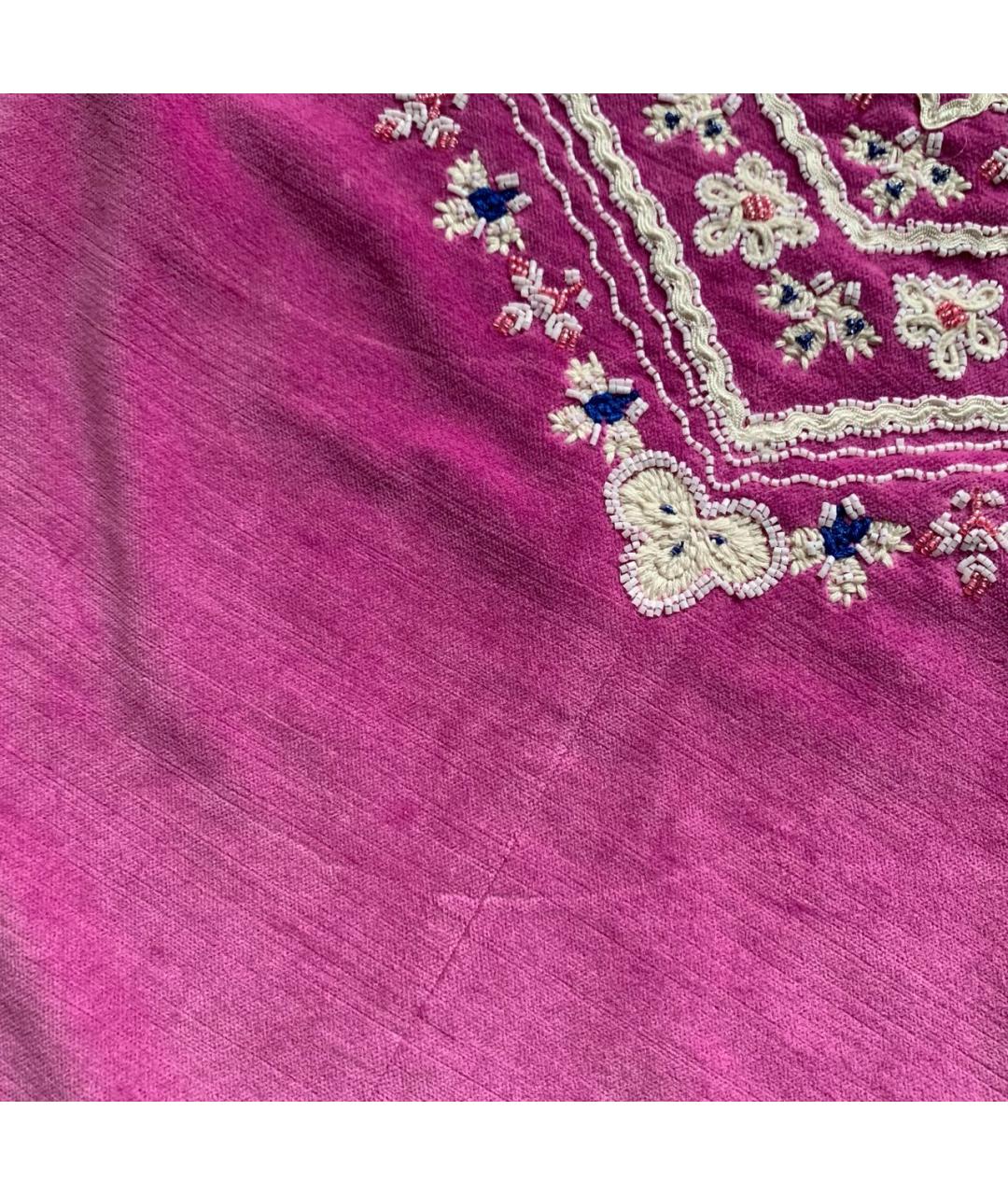 ISABEL MARANT Розовая бархатная блузы, фото 7