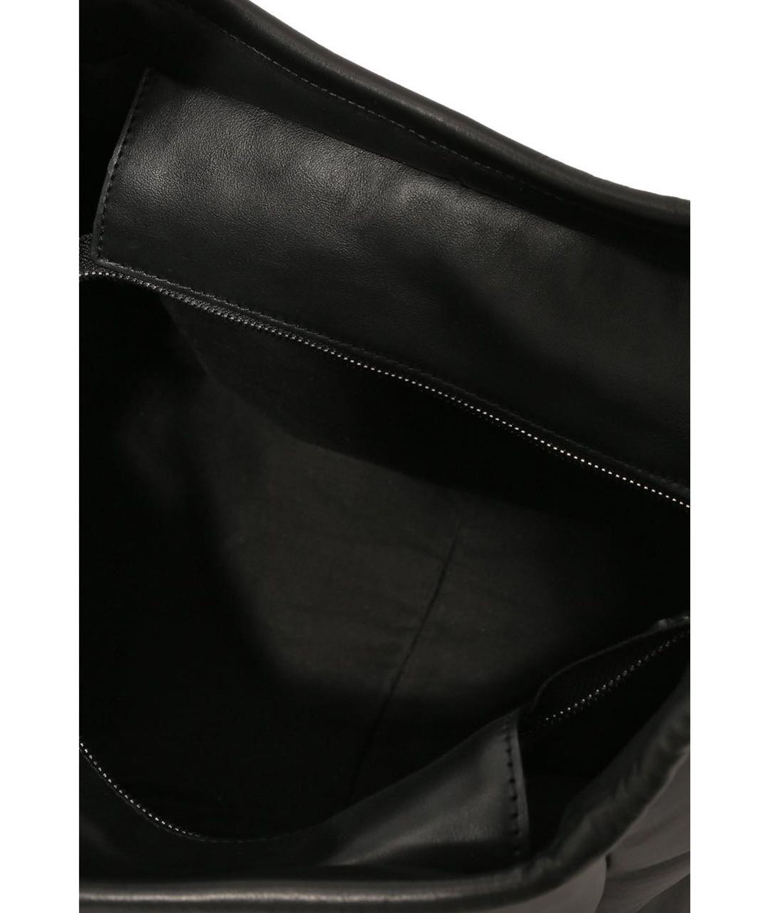 VIC MATIE Черная кожаная сумка через плечо, фото 5