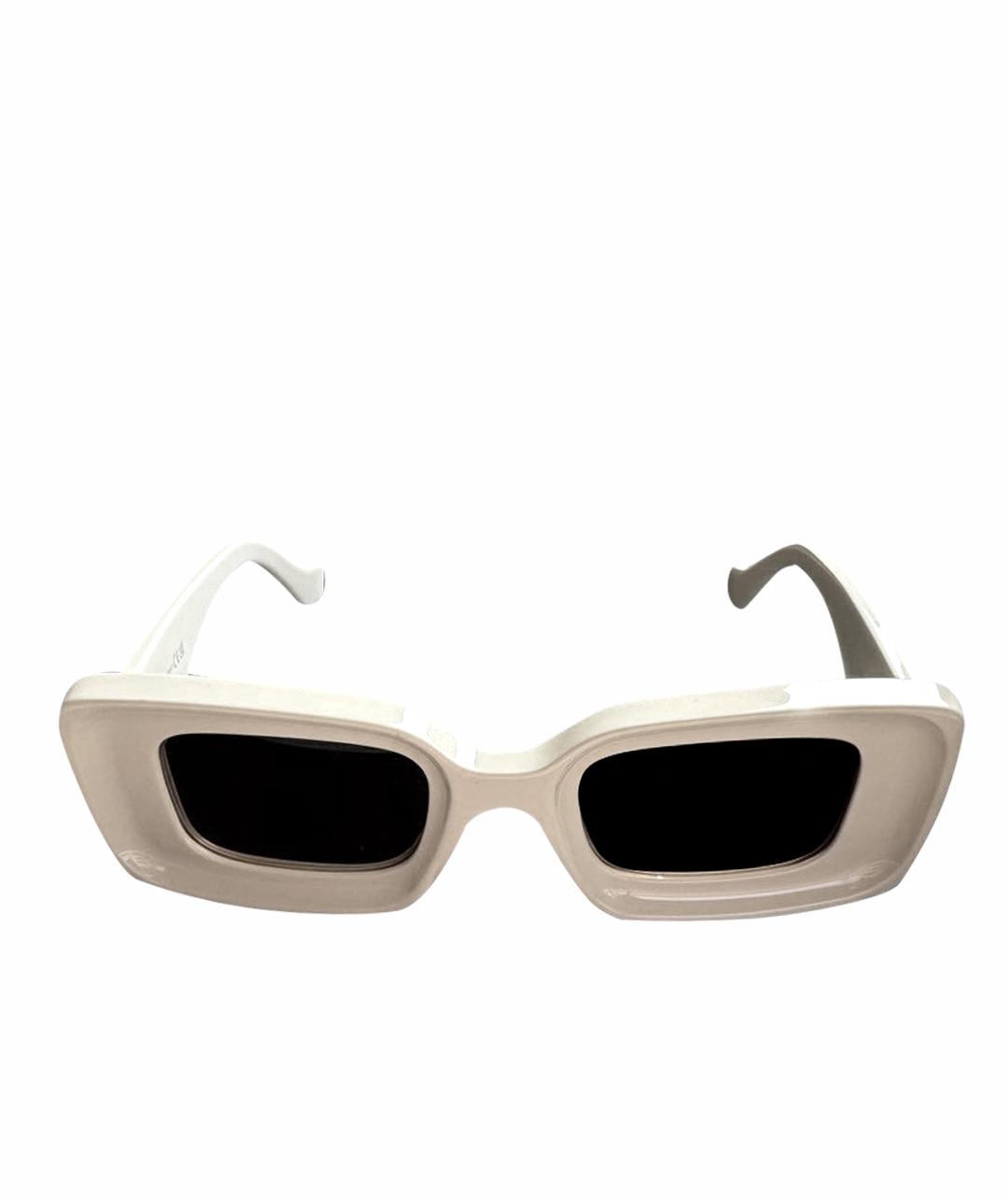 LOEWE Бежевые пластиковые солнцезащитные очки, фото 1
