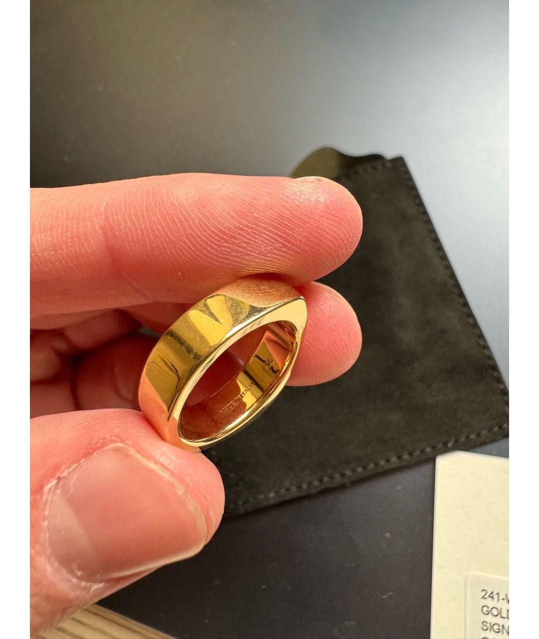 TOTEME Золотое позолоченное кольцо, фото 4