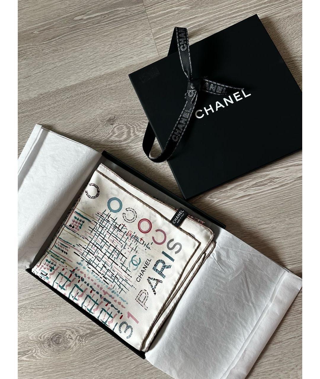 CHANEL Шелковый платок, фото 4