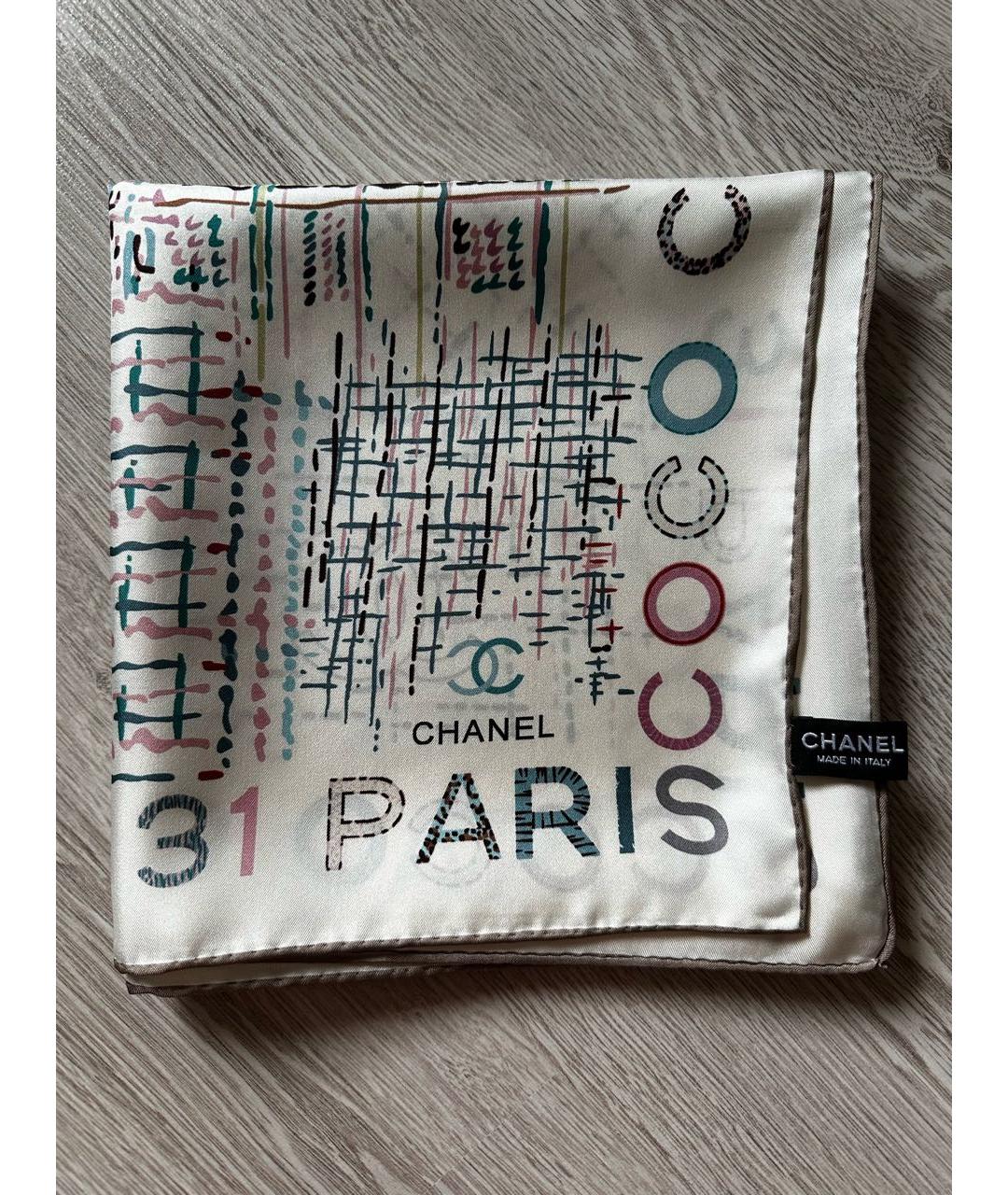 CHANEL Шелковый платок, фото 5