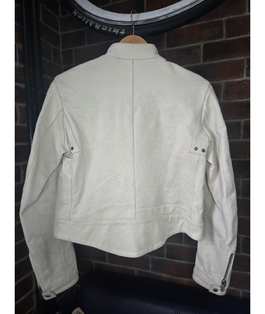 CHRISTIAN DIOR Белая кожаная куртка, фото 2