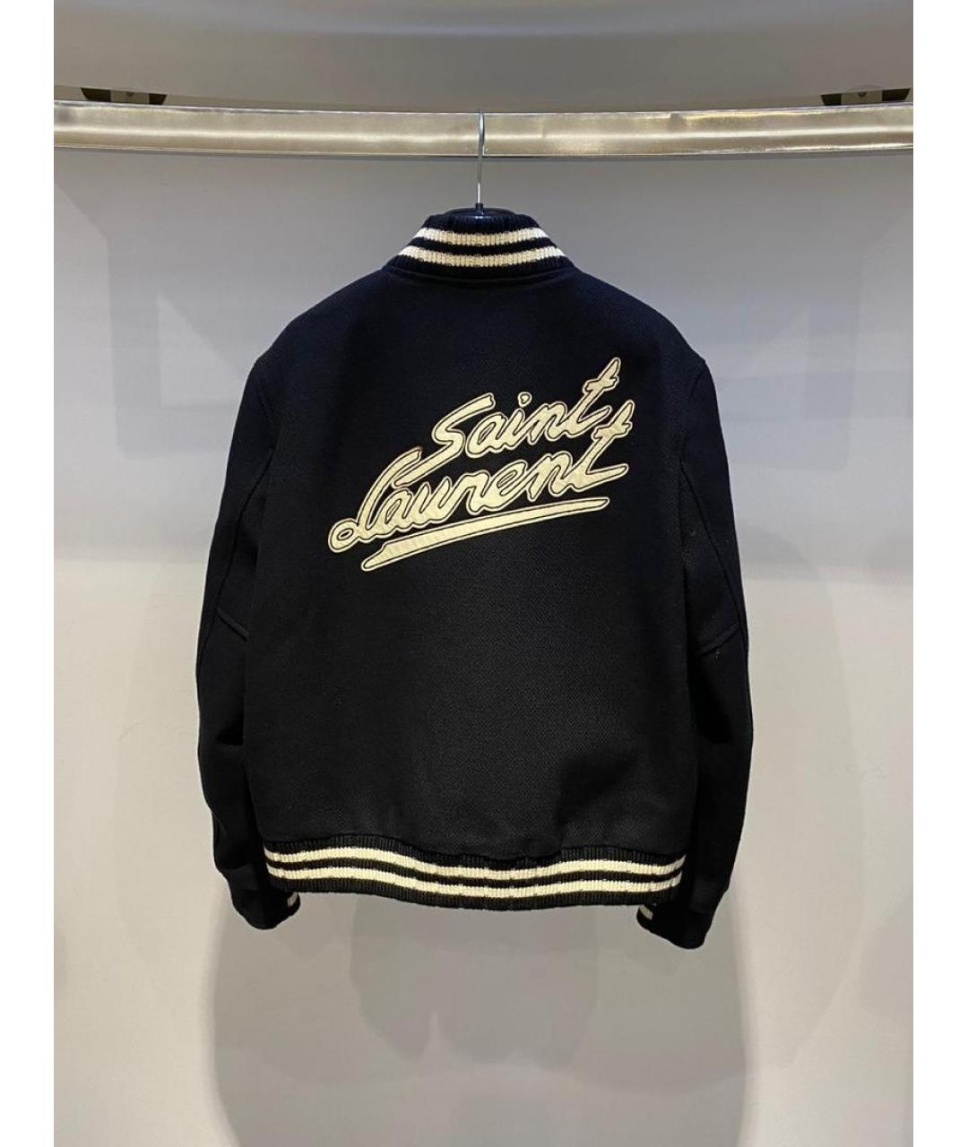 SAINT LAURENT Черная куртка, фото 3