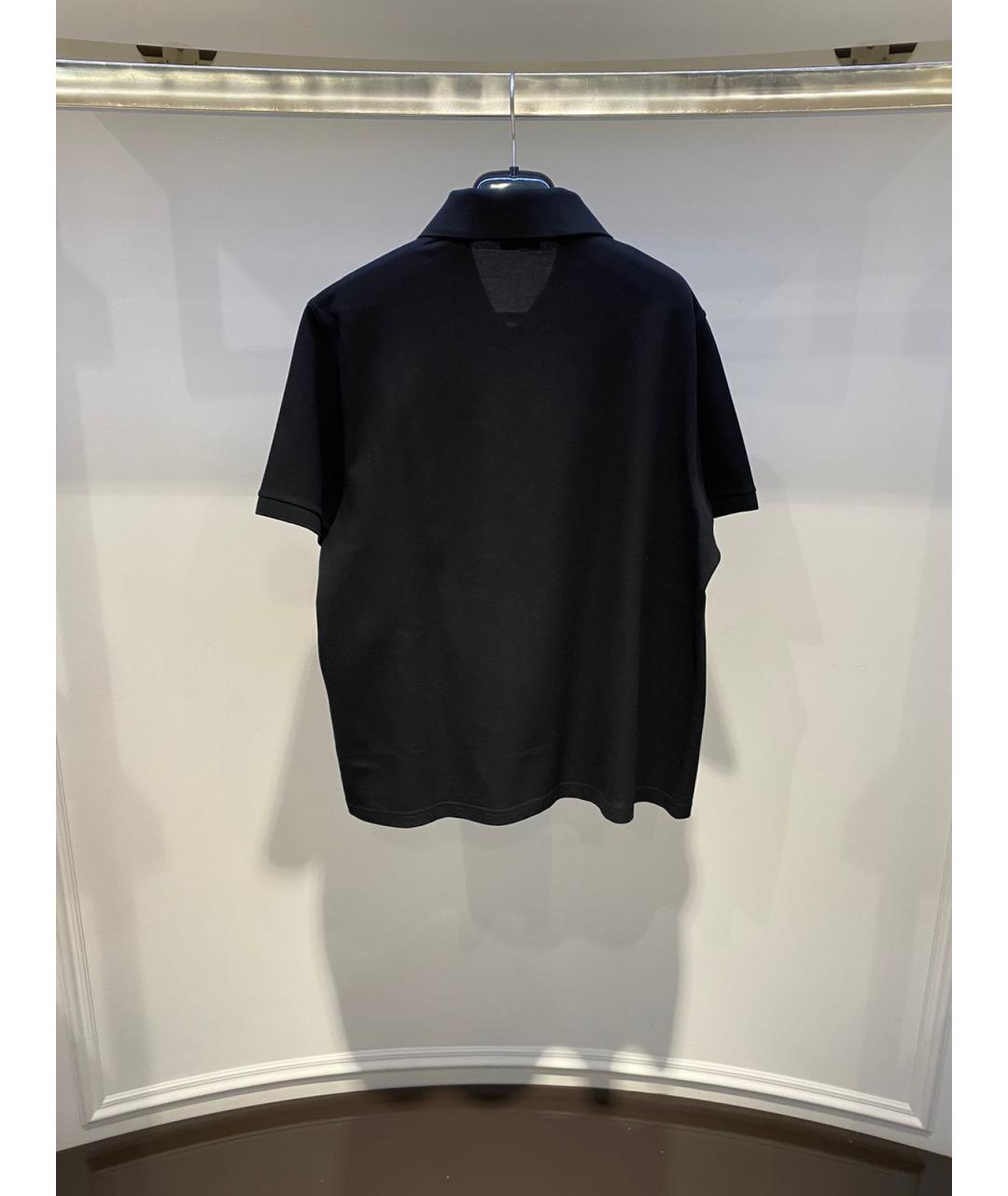 SAINT LAURENT Черное поло с коротким рукавом, фото 2