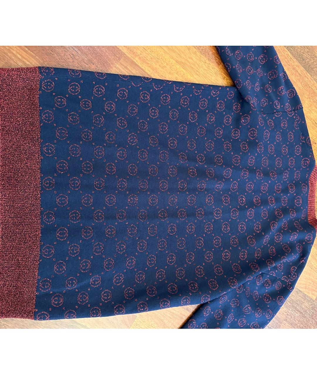 GUCCI Синий шерстяной кардиган, фото 6